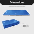 thumbnail image 4 of BalanceFrom 6ft x 4ft x 2in 4-Panel All-Purpose Folding Gymnastics Mat, Blue, 4 of 12