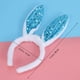 thumbnail image 3 of Diadema de oreja de conejo LED Lentejuelas intermitentes Orejas de conejo Aro de pelo Sombreros para la fiesta de Navidad de Pascua (Azul), 3 of 4