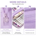 thumbnail image 5 of Rirool Large Capacity Pencil Case, Wide Opening Pencil Pouch with Clear Window, Zipper Pen Bag for School Supplies, Teen Girls Boys, Purple, 5 of 7