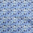 thumbnail image 1 of oneOone Polyester Spandex Blue Fabric Travel Craft Projects Decor Fabric Printed By The Yard 56 Inch Wide, 1 of 5