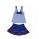 thumbnail image 2 of Odeerbi 6-13 Años Niñas Dos Piezas de La Falda de Baño Conjunto de Rayas de Entrenamiento Vestido de Baño Con Pantalones Cortos Conjunto de Playa, 2 of 7