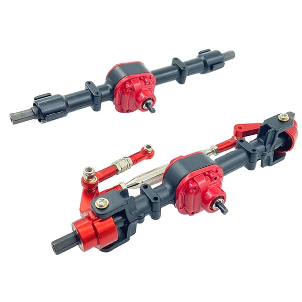 Juego de ejes delantero y trasero / 12 D90 D91 MN90 Accesorios de actualización de coche RC, Eje delantero Delantero Trasero Negro