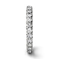 thumbnail image 5 of Charles & Colvard 14K White Gold Forever One 2.2mm Round Moissanite Eternity Band-Size 8 1.08cttw DEW, 5 of 5