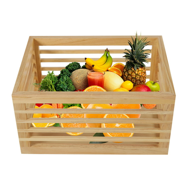BAMOTTO Lidded Bamboo Storage Bins & Box/Cube/Basket, Home Kitchen and  Office Storage Boxes with Handles & Stackable for Organizer Tableware