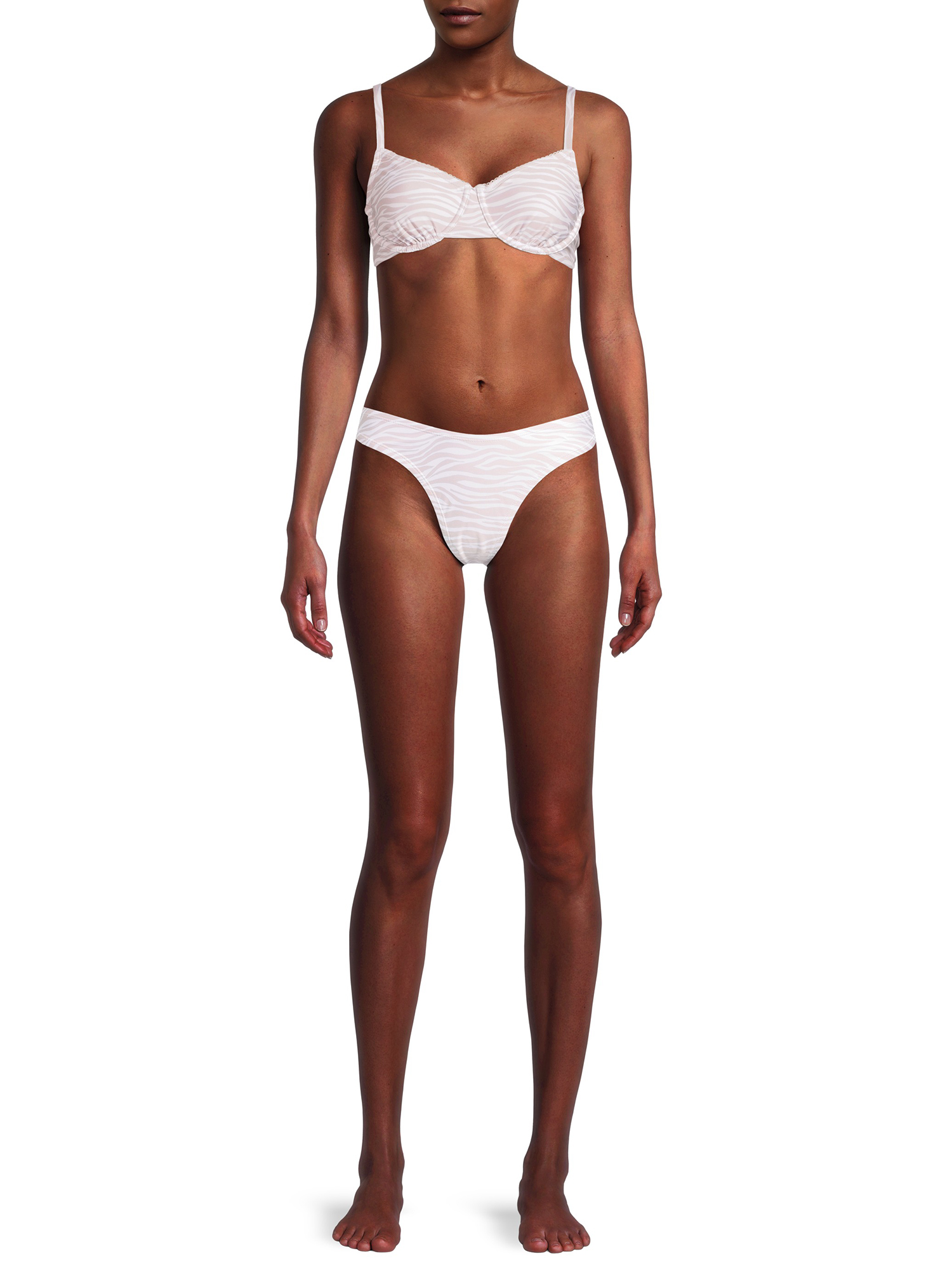 Social Angel Women's Print Scoop Bikini Swimsuit Bottom
