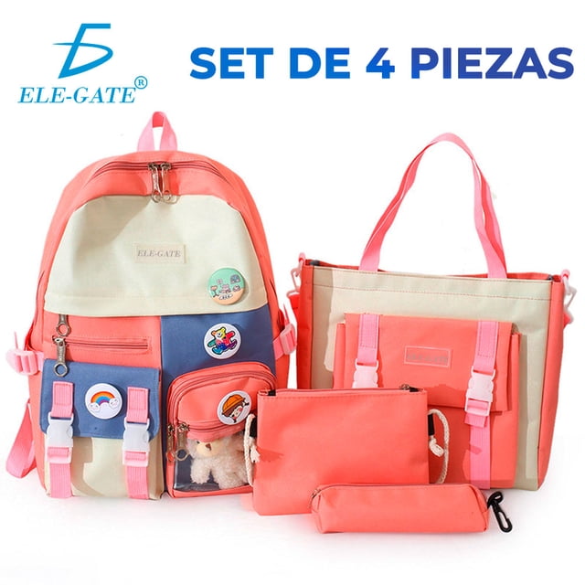 Mochila y crossbody y lapicera en Kit 3 piezas
