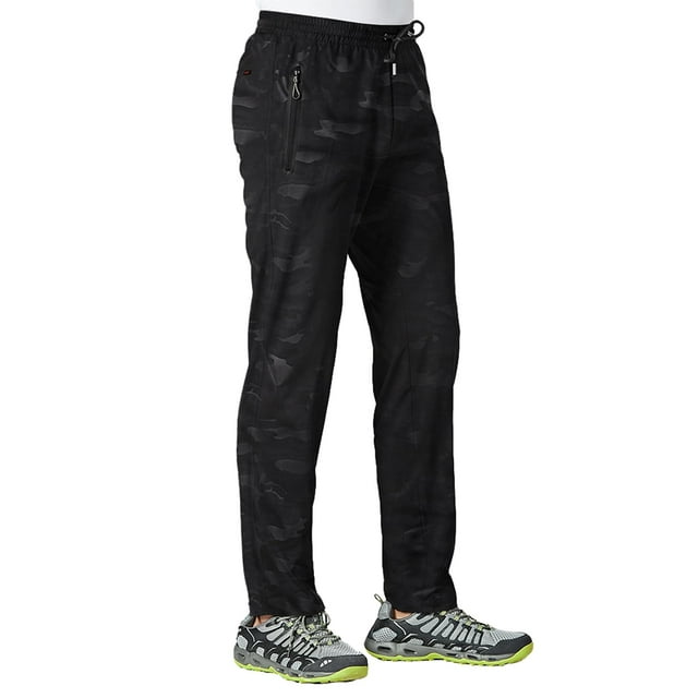 Pantalones TBMPOY para hombre, viajes, senderismo, secado rápido, cortavientos, camuflaje S
