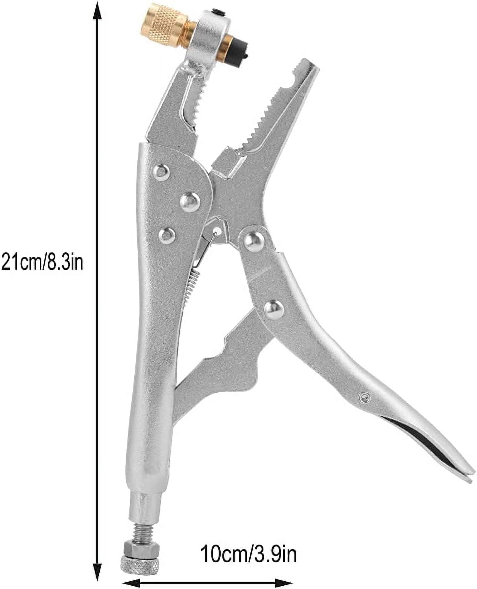 CATPAN Air Conditioner Refrigerant Recovery Pliers with 1/4" SAE Interface, Durable Efficient and Eco-Friendly Tool for Refrigeration Tube Locking and Recovery