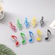 thumbnail image 2 of Crday 10 Piezas Clips de Notas Musicales de plástico Clips de Notas Musicales Clips de Papel Musical Regalo de Libro, 2 of 5