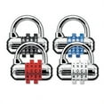 thumbnail image 1 of Master Lock 1534D Password Plus Combination Lock- Hardened Steel Shackle- 3-1/2&amp;quot; Wide- Silver, 1 of 5