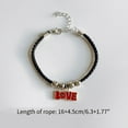 thumbnail image 3 of HIV/AIDS Awareness Bracelets Red Ribbon Wristband Fashion Statement Jewelry, 3 of 11