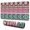 Colorful Geometric Pattern, variant on Long Mouse Pads for Desk,Colorful Geometric Striped Pattern Desk Mats on Top Of Desks, Desk Mouse Pad Extra Large with 3mm Non-Slip Base and Stitched Edge for Gaming,Office,Work,Home 47.3"x23.6"