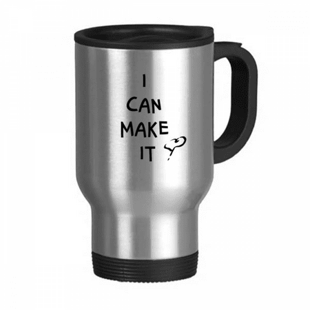 

I Confidence Love Success Travel Mug Flip Lid Stainless Steel Cup Car Tumbler Thermos