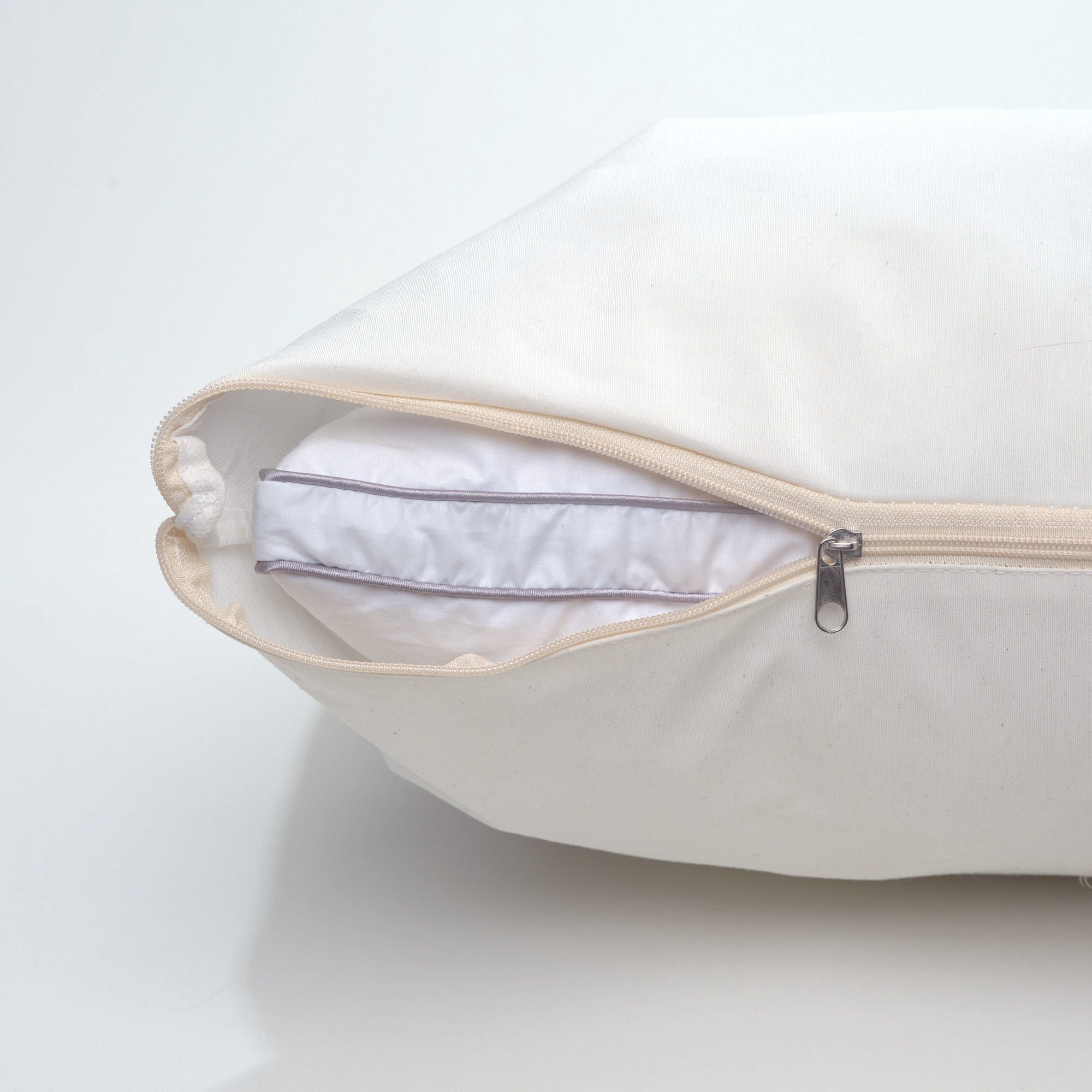 Melissa Linen Premium Goose Down Feather Pillow for Bed, Soft & Supportive, Standard Size, White