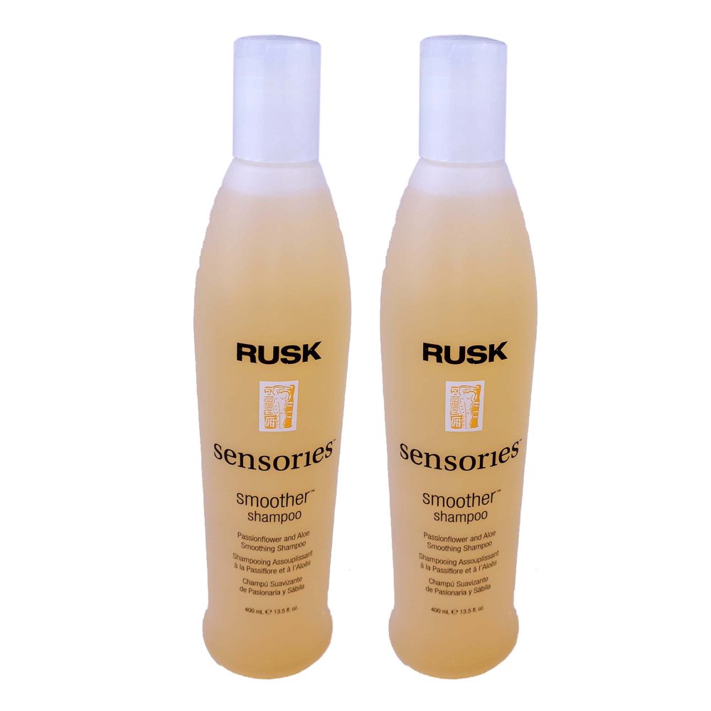 Rusk Smoother Shampoo 13.5 oz (Pack of 2)