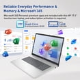 thumbnail image 5 of HP Essential 17.3" HD+ Laptop, Intel N100, 8GB RAM, 512GB SSD + 128GB eMMC, Windows 11 Home, Purple, 5 of 7