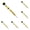 Z_Black*5, variant on YDYB Garden Stake, Bee Garden Stake with Handmade Garden Stake and Beaded Garden Decoration, Bee Planter Stake for Spring Garden Stake and Bee Garden Decorations for Plant Pots, Black