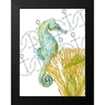 thumbnail image 2 of Wang, Melissa 12x14 Black Modern Framed Museum Art Print Titled - Undersea Creatures I, 2 of 5