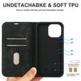thumbnail image 2 of Dteck PU Leather Case for iPhone 13 Pro Max 6.7" 2021, [Support Magsafe Charger][RFID Blocking] [Flip Stand][Card Slots Wallet] [PU Leather Shockproof] Case for Apple iPhone 13 Pro Max 2021, Black, 2 of 12