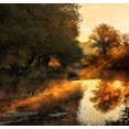 thumbnail image 2 of Oliver, Leicher 16x15 Black Ornate Wood Framed with Double Matting Museum Art Print Titled - When nature paints with light I, 2 of 4