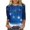 Multicolor Plus Size Blouse for Women_d, variant on CYMMPU 3/4 Sleeve Blouses for Women Dressy Casual Loose Fit Fall Fashion Shirts Fading Starry Sky Printed Round Neck Tunic Tops Spring Tops Lightweight Basic T-Shirts Multicolor L