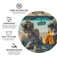 thumbnail image 4 of Pofeuu Desert Monkeys Drive Print Leather Coasters Set of 6, Round Cups Mugs Mat Pad for Home Kitchen Heat Resistant Drink Coasters,Round Shape, 4 of 7