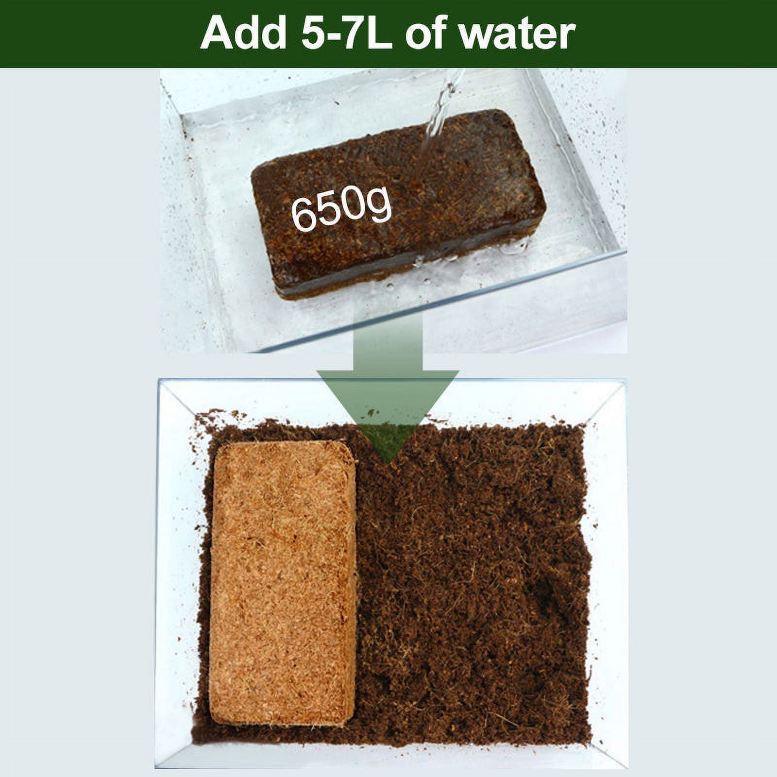 7.87x3.94x1.97 Inch Coir Brick for Plants with Low PH Peat Moss Mix for Gardening Potting