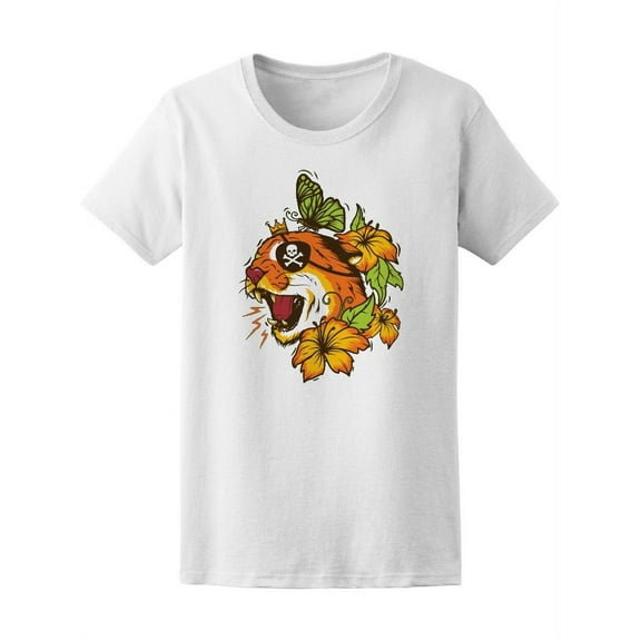 Bright Colorful Puma Pirate T-Shirt Women -Image by Shutterstock, Female XX-Large