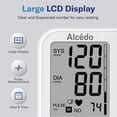 thumbnail image 4 of Tensiómetro digital automático Alcedo para uso doméstico, con brazalete grande para brazo, pantalla LCD, memoria de 2x120 y función de voz., 4 of 5