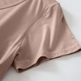thumbnail image 7 of Women's Sleep T-Shirt with Built-in Bra 2025 Summer Short Sleeve Lounge Pajamas Shirts Crewneck Soft Modal Tee Top, 7 of 7