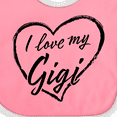 thumbnail image 4 of Inktastic I Love My Gigi in Black Chalk Heart Boys or Girls Baby Bib, 4 of 4