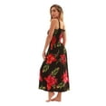 thumbnail image 2 of Just Love Floral Print Tube Sundress Swimwear Cover Up Summer Dress for Women (Black with Floral - Pink, Small), 2 of 3