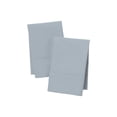 thumbnail image 3 of Refurbished Color Sense Cotton Sateen Bed Sheet Set, 400-Thread Count, Wrinkle Resistant, Deep Pocket Fitted, Light Blue, Queen, 4-Piece, 3 of 4
