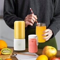 Portable Blender for Shakes and Juices | USB Rechargeable Handheld Mixer with 6 Stainless Steel Blades | Personal Smoothie Maker for Travel, Gym, Office | 1 Cup | Low Noise Easy Clean