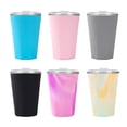 thumbnail image 2 of Wosthever Taza de café de 330ml, vaso de viaje portátil de doble pared para coche, taza de refrigeración térmica de leche resistente al calor Cocina y Comedor Negro, 2 of 6