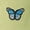 Butterfly Green, variant on Embroidered Bucket Hat for Women Men Fashion Summer Beach Fisherman Cap, Butterfly Blue