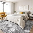 thumbnail image 4 of GUHNNHUIJ 5x7 Area Rugs Living Room  Machine Washable Large Abstract Modern Soft Rug Stain Resistant Indoor Floor Non Slip Accent Carpet for Bedroom Nursery Playroom Dining Room Office Do, 4 of 8