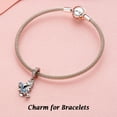 thumbnail image 3 of 925 Sterling Silver Charm for Bracelets Dancing Loved Couples Dangle Charms Women Bracelet Charm, 3 of 6