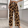 thumbnail image 2 of Leopard Print Pattern Pajamas Leisure Trousers Soft Warm Sleepwear Bottoms Loose Retro Nightwear, 2 of 6