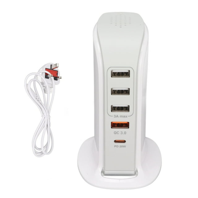 Phone Charging Stand Adapter USB Charging Station Multi Port Charging Tower Stand Fast Charging for Mobile Phone
