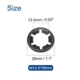thumbnail image 2 of Unique Bargains 30 Pack Internal Tooth Star Lock Washers M14 Quick Speed Locking Washers, 65Mn Steel Starlock Push Nuts, 2 of 5