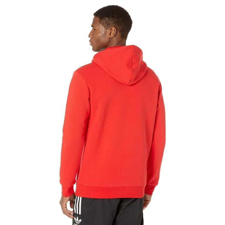 Adidas originals oversized trefoil logo hoodie in orange hotsell