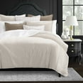 thumbnail image 5 of Basic Ticking Stripes Walnut Duvet Cover Set Full, 5 of 5