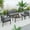 Black&Gray, variant on Seizeen 4PCS Patio Set, All-weather PE Sofa Set for Outdoor Porch Deck, Patio Furniture Conversation Set Steel Frame Table & Armchairs, Black