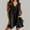 Black, variant on Womens Casual Sleeveless Tie Front Denim Romper Overall Shorts Summer Jean Romper With Pocket New Years Eve Jumpsuit Women Turtleneck Long Sleeve Eyelet Jumpsuit for Women Overalls for Women Petite