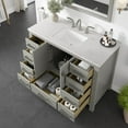 thumbnail image 5 of Eviva Aberdeen 42"W x 22"D Gray Bathroom Vanity with White Carrara Quartz Countertop and Undermount Porcelain Sink, 5 of 10