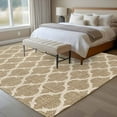 thumbnail image 5 of Area Rug 72×108in, Moroccan Geometric Retro Linen Floor Carpet Living Room Rug, Mid Century Pattern Non-Slip Welcome Mat Indoor Rugs for Bedroom Dining Room, 5 of 9