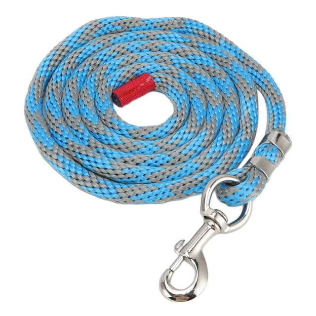 Horse Rope, Nylon Rope 11.5ft Tug Resistant For Horse Blue Grey