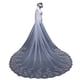 thumbnail image 4 of Accesorios de boda con velo largo para novia, foto de 3 m, peineta de banda ancha para el cabello, velo de cola, estilo europeo y americano, 4 of 5