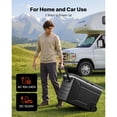 thumbnail image 5 of KFFKFF 12 Volt Portable Refrigerator, 82.4 QT/78L Car Cooler, Electric Freezer with Handle, App Control & Wheels, 12V/24V DC 100-240V AC, -4℉ to 68℉, Ideal for Truck, Van, RV, SUV, Travel,and Camping, 5 of 9